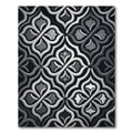 Monochromatic Geometric Arabesque Rug