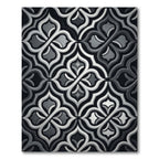 Monochromatic Geometric Arabesque Rug