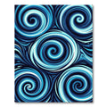Azure Whirlpool Abstract Flow Rug