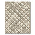 Geometric Taupe Intersecting Lattice Rug