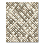 Geometric Taupe Intersecting Lattice Rug