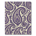 Purple Paisley Floral Scrollwork Rug