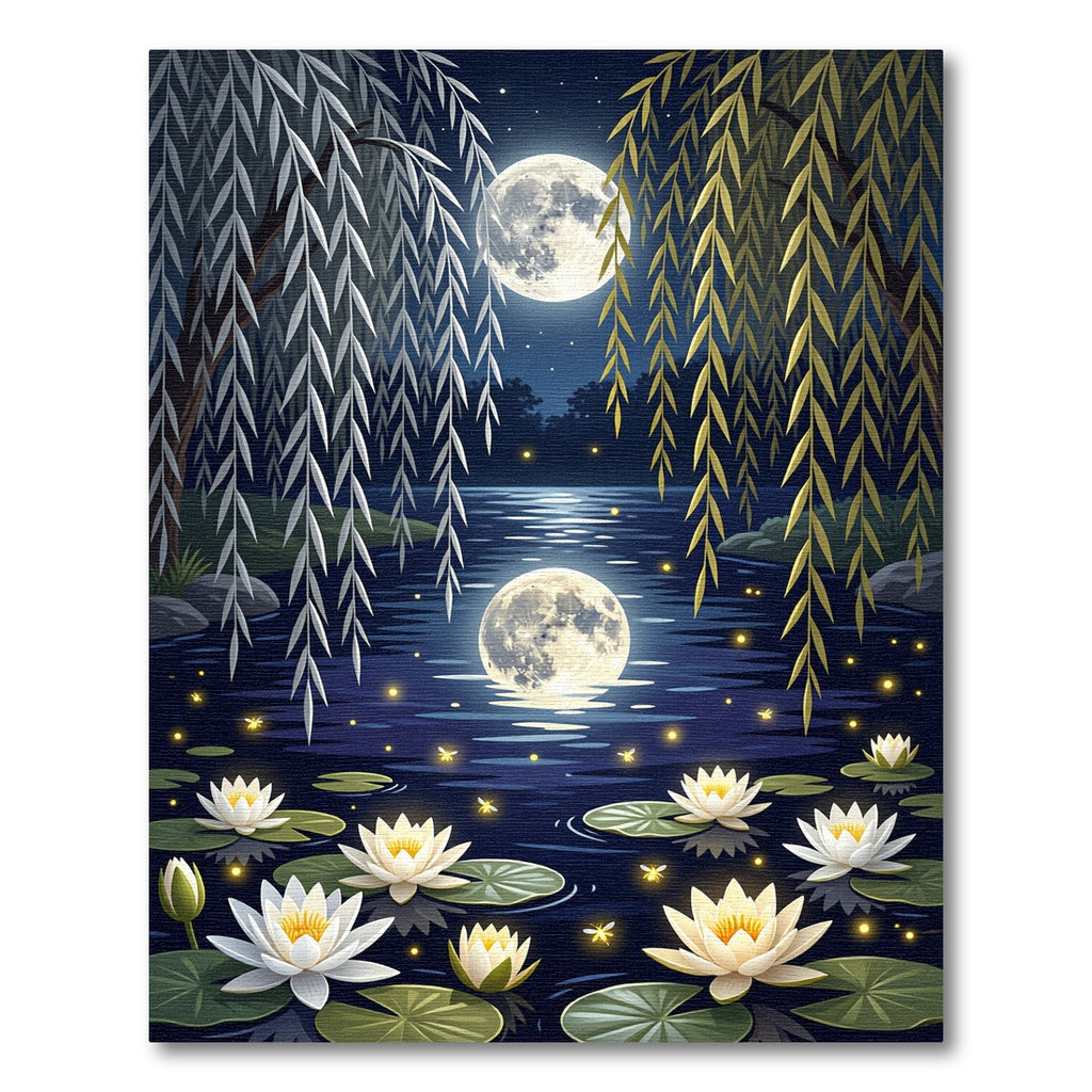 Lunar Willow Enchanted Pond Reflection Rug