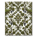 Vineyard Grapes Scrolling Damask Rug