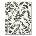 Eucalyptus Branches Cream Background Rug