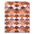 Terracotta Scalloped Earth Tone Arch Rug