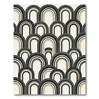 Archway Black Gray Cream Geometric Rug