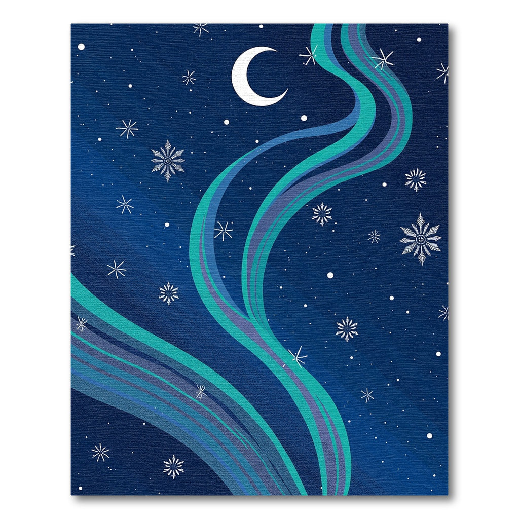 Celestial Moon Ice Swirl Rug
