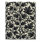 Dark Accanthus Leaf Scroll Art Nouveau Rug