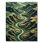 Green River Valley Landscape Rug