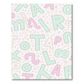 Pastel Alphabet Scatter Confetti Rug