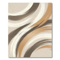 Neutral Swirl Brushstroke Symmetrical Rug