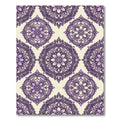 Lavender Medallion Floral Overlay Rug