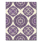 Lavender Medallion Floral Overlay Rug