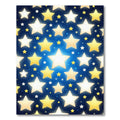 Golden Glowing Star Sky Rug
