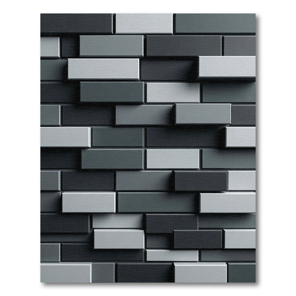 Monochromatic Stacked Rectangular Blocks Rug