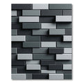 Monochromatic Stacked Rectangular Blocks Rug