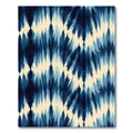 Indigo Blue Abstract Shaded Feather Rug