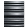 Minimalist Metallic Silver Linear Striped Rug