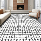 Geometric Lines Abstract Pattern Design Rug