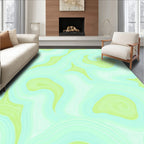 Cool Swirl Organic Pattern Rug