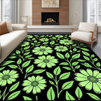 Art Nouveau Floral Pattern Rug