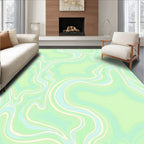 Fluid Swirl Pastel Aesthetic Design Rug