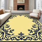 Classic Floral Border Design Rug