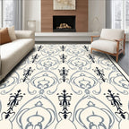 Classic Floral Arch Damask Design Rug