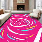 Vibrant Swirl Abstract Pattern Rug