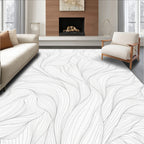 Flowing Line Organic Pattern Design Rug