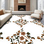 Ornate Floral Vine Pattern Rug