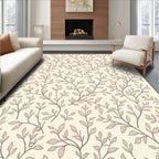 Delicate Vine Leaf Pattern Rug