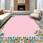 Elegant Floral Swirls Accent Rug