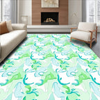 Abstract Organic Wave Pattern Rug