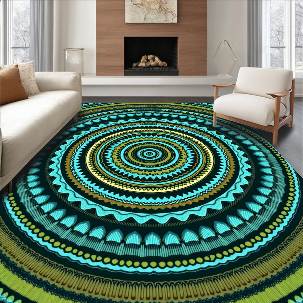 Intricate Mandala Patterned Rug