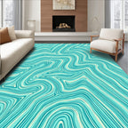Aquatic Swirl Pattern Rug