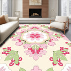 Vintage Floral Medallion Pattern Rug