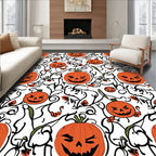 Spooky Jack O Lantern Vine Delight Rug