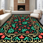 Ornate Floral Pattern Rug