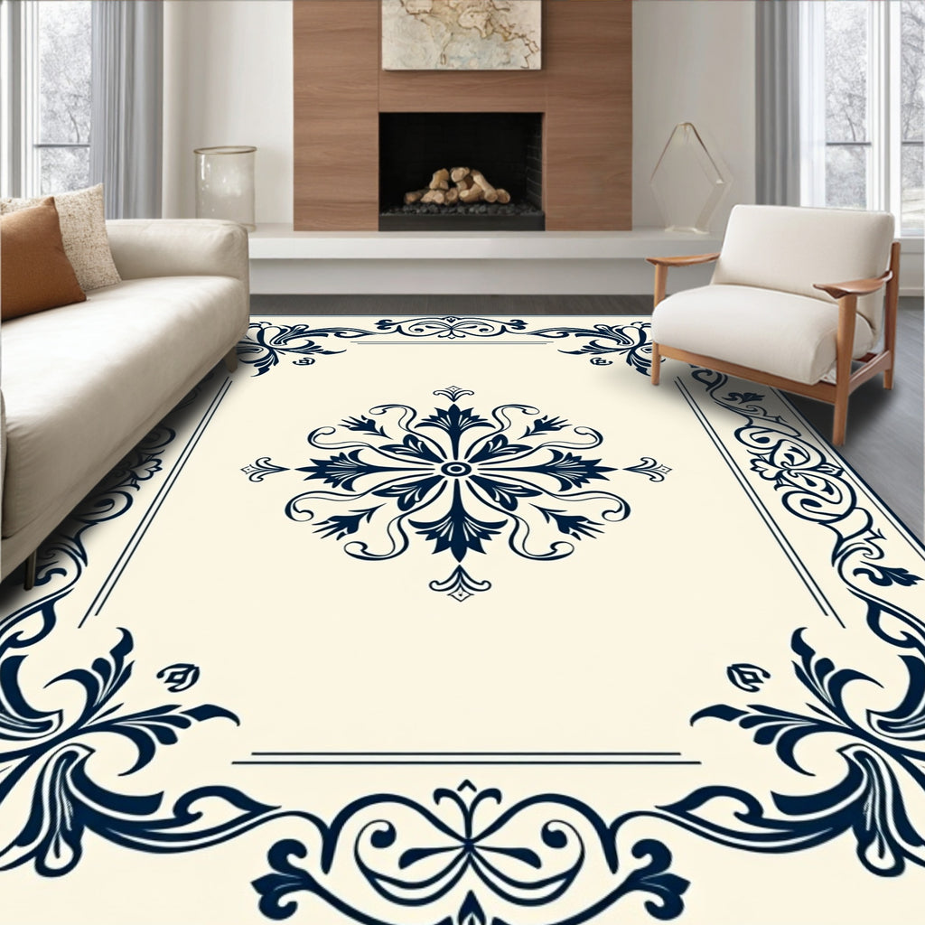 Elegant Floral Classic Design Pattern Rug