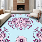 Ornate Floral Mandala Pattern Rug