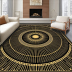 Radiant Sunburst Art Deco Design Rug