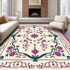 Victorian Floral Swirl Pattern Rug