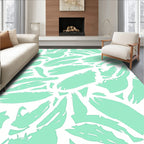 Abstract Brushstroke Pattern Area Rug