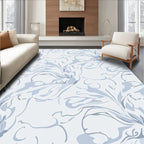 Abstract Floral Swirl Pattern Rug