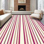Striped Pattern with Magenta Hues Rug