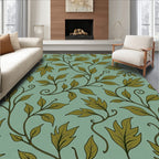 Vintage Leaf Vine Pattern Rug