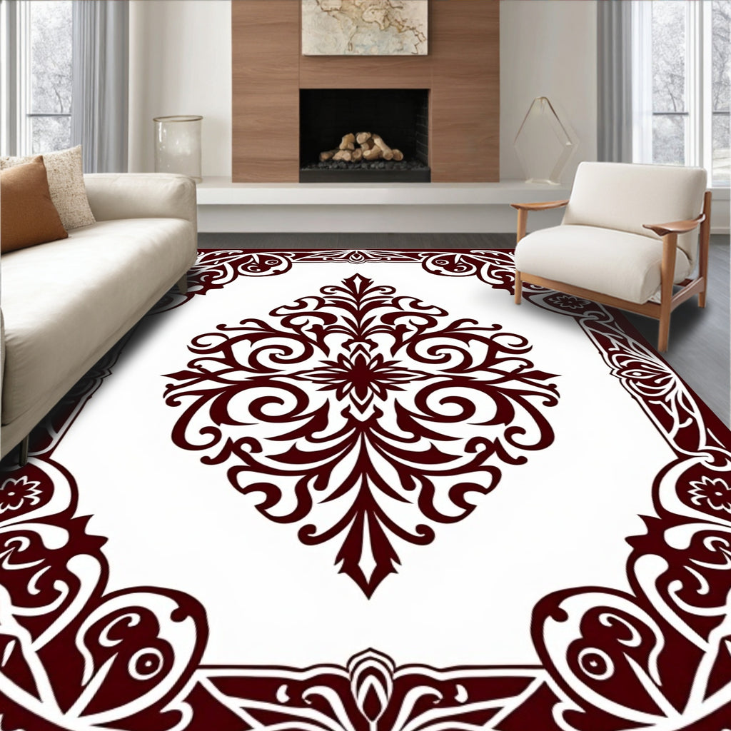 Classic Regal Floral Medallion Pattern Rug