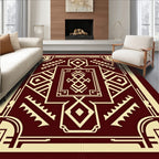 Art Deco Geometric Diamond Pattern Rug